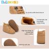 imageBaby Boys Girls Shoes Infant HighTop Ankle Sneakers NonSlip Soft Sole Toddler Prewalker Newborn First Walkers Crib Shoes1aBrown