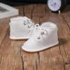 imageBaby Boys Girls Shoes Infant HighTop Ankle Sneakers NonSlip Soft Sole Toddler Prewalker Newborn First Walkers Crib ShoesIFleece White