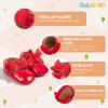 imageBaby Mary Jane Flats for Girls with Bowknot Cotton Anti Skid Sole Infant First Walker Princess Dress Crib Wedding ShoesARed