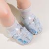 imageBaby Mary Jane Flats for Girls with Bowknot Cotton Anti Skid Sole Infant First Walker Princess Dress Crib Wedding ShoesD01Blue