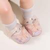 imageBaby Mary Jane Flats for Girls with Bowknot Cotton Anti Skid Sole Infant First Walker Princess Dress Crib Wedding ShoesD01Pink