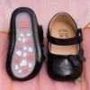 imageBaby Mary Jane Flats for Girls with Bowknot Cotton Anti Skid Sole Infant First Walker Princess Dress Crib Wedding ShoesF01Black