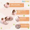 imageBaby Mary Jane Flats for Girls with Bowknot Cotton Anti Skid Sole Infant First Walker Princess Dress Crib Wedding ShoesH01Pink