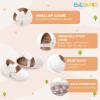 imageBaby Mary Jane Flats for Girls with Bowknot Cotton Anti Skid Sole Infant First Walker Princess Dress Crib Wedding ShoesH01White