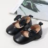 imageBaby Mary Jane Flats for Girls with Bowknot Cotton Anti Skid Sole Infant First Walker Princess Dress Crib Wedding ShoesW4172 Black