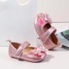 imageBaby Mary Jane Flats for Girls with Bowknot Cotton Anti Skid Sole Infant First Walker Princess Dress Crib Wedding ShoesW5122 Pink