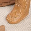imageBaby Western Cowboy Boots Infant Boys Girls NonSlip Soft Sole Booties Toddler Newborn First Walker Crib Shoes3167Light Brown