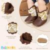 imageBaby Western Cowboy Boots Infant Boys Girls NonSlip Soft Sole Booties Toddler Newborn First Walker Crib ShoesGold