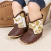 imageBaby Western Cowboy Boots Infant Boys Girls NonSlip Soft Sole Booties Toddler Newborn First Walker Crib ShoesGold