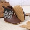 imageBaby Western Cowboy Boots Infant Boys Girls NonSlip Soft Sole Booties Toddler Newborn First Walker Crib ShoesSilver