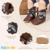 imageBaby Western Cowboy Boots Infant Boys Girls NonSlip Soft Sole Booties Toddler Newborn First Walker Crib ShoesSilver