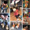imageInfant Baby Boys Girls Cozy Fleece Booties Stay on Slippers Non Slip Soft Gripper Sock Shoes Toddler First Walker Newborn Crib Birthday Shower GiftALight Grey
