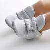 imageInfant Baby Boys Girls Cozy Fleece Booties Stay on Slippers Non Slip Soft Gripper Sock Shoes Toddler First Walker Newborn Crib Birthday Shower GiftALight Grey