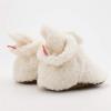 imageInfant Baby Boys Girls Cozy Fleece Booties Stay on Slippers Non Slip Soft Gripper Sock Shoes Toddler First Walker Newborn Crib Birthday Shower GiftCFleece White