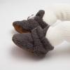 imageInfant Baby Boys Girls Cozy Fleece Booties Stay on Slippers Non Slip Soft Gripper Sock Shoes Toddler First Walker Newborn Crib Birthday Shower GiftCFleece Dark Grey
