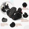 imageInfant Baby Boys Girls Cozy Fleece Booties Stay on Slippers Non Slip Soft Gripper Sock Shoes Toddler First Walker Newborn Crib Birthday Shower GiftFBlack