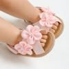 imageInfant Baby Girls Sandals Summer Open Toe Wedding Princess Dress Shoe Soft Sole Baby Shoes for Newborn Girl2012 Pink