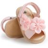 imageInfant Baby Girls Sandals Summer Open Toe Wedding Princess Dress Shoe Soft Sole Baby Shoes for Newborn Girl2012 Pink