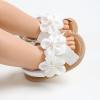 imageInfant Baby Girls Sandals Summer Open Toe Wedding Princess Dress Shoe Soft Sole Baby Shoes for Newborn Girl2012 White