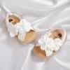 imageInfant Baby Girls Sandals Summer Open Toe Wedding Princess Dress Shoe Soft Sole Baby Shoes for Newborn Girl2012 White