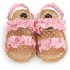 imageInfant Baby Girls Sandals Summer Open Toe Wedding Princess Dress Shoe Soft Sole Baby Shoes for Newborn GirlBPink