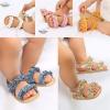 imageInfant Baby Girls Sandals Summer Open Toe Wedding Princess Dress Shoe Soft Sole Baby Shoes for Newborn GirlBPink
