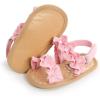 imageInfant Baby Girls Sandals Summer Open Toe Wedding Princess Dress Shoe Soft Sole Baby Shoes for Newborn GirlBPink