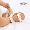 imageInfant Baby Girls Sandals Summer Open Toe Wedding Princess Dress Shoe Soft Sole Baby Shoes for Newborn GirlBWhite