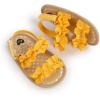 imageInfant Baby Girls Sandals Summer Open Toe Wedding Princess Dress Shoe Soft Sole Baby Shoes for Newborn GirlBYellow