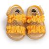 imageInfant Baby Girls Sandals Summer Open Toe Wedding Princess Dress Shoe Soft Sole Baby Shoes for Newborn GirlBYellow