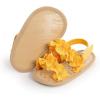 imageInfant Baby Girls Sandals Summer Open Toe Wedding Princess Dress Shoe Soft Sole Baby Shoes for Newborn GirlBYellow