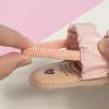 imageInfant Baby Girls Sandals Summer Open Toe Wedding Princess Dress Shoe Soft Sole Baby Shoes for Newborn GirlD01Pink