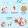 imageInfant Baby Girls Sandals Summer Open Toe Wedding Princess Dress Shoe Soft Sole Baby Shoes for Newborn GirlF01Pink