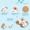 imageInfant Baby Girls Sandals Summer Open Toe Wedding Princess Dress Shoe Soft Sole Baby Shoes for Newborn GirlF01White