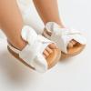 imageInfant Baby Girls Sandals Summer Open Toe Wedding Princess Dress Shoe Soft Sole Baby Shoes for Newborn GirlF01White