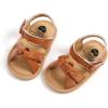 imageInfant Baby Girls Sandals Summer Open Toe Wedding Princess Dress Shoe Soft Sole Baby Shoes for Newborn GirlH01Brown