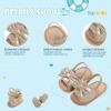 imageInfant Baby Girls Sandals Summer Open Toe Wedding Princess Dress Shoe Soft Sole Baby Shoes for Newborn GirlI01Gold