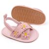 imageInfant Baby Girls Sandals Summer Open Toe Wedding Princess Dress Shoe Soft Sole Baby Shoes for Newborn GirlR01Pink