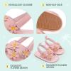 imageInfant Baby Girls Sandals Summer Open Toe Wedding Princess Dress Shoe Soft Sole Baby Shoes for Newborn GirlR01Pink