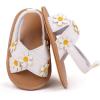 imageInfant Baby Girls Sandals Summer Open Toe Wedding Princess Dress Shoe Soft Sole Baby Shoes for Newborn GirlR01White