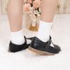 imageMary Jane Little Girls Dress Shoes Toddler Baby Ballet Flats Flower Girls Wedding Party Bow Princess Kid Shoes5304black