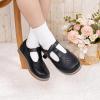 imageMary Jane Little Girls Dress Shoes Toddler Baby Ballet Flats Flower Girls Wedding Party Bow Princess Kid Shoes5304black