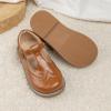 imageMary Jane Little Girls Dress Shoes Toddler Baby Ballet Flats Flower Girls Wedding Party Bow Princess Kid Shoes5304light Brown
