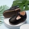 imageMary Jane Little Girls Dress Shoes Toddler Baby Ballet Flats Flower Girls Wedding Party Bow Princess Kid ShoesBblack