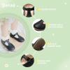 imageMary Jane Little Girls Dress Shoes Toddler Baby Ballet Flats Flower Girls Wedding Party Bow Princess Kid ShoesBblack