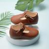 imageMary Jane Little Girls Dress Shoes Toddler Baby Ballet Flats Flower Girls Wedding Party Bow Princess Kid ShoesBbrown