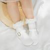 imageMary Jane Little Girls Dress Shoes Toddler Baby Ballet Flats Flower Girls Wedding Party Bow Princess Kid ShoesBwhite