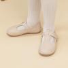 imageMary Jane Little Girls Dress Shoes Toddler Baby Ballet Flats Flower Girls Wedding Party Bow Princess Kid ShoesCapricot