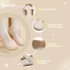 imageMary Jane Little Girls Dress Shoes Toddler Baby Ballet Flats Flower Girls Wedding Party Bow Princess Kid ShoesCapricot