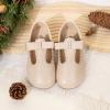 imageMary Jane Little Girls Dress Shoes Toddler Baby Ballet Flats Flower Girls Wedding Party Bow Princess Kid ShoesCapricot